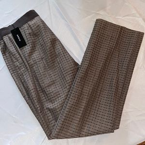 Akris Carl Brown Stretch Waist Pant Size 10 NWT